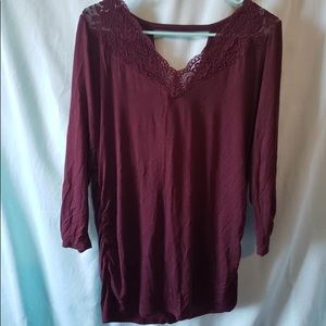 Wine blouse